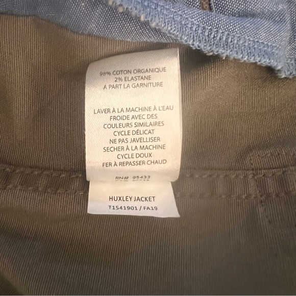 Toad & Co Huxley Canvas Jacket Women’s Small Light Brown Oragnic Cotton - Picture 5 of 6